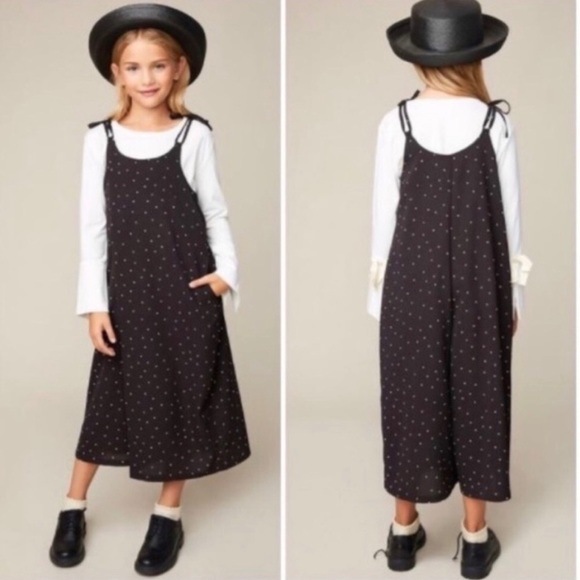 [FIRM] Hayden Black White Polka Dot Pant Jumpsuit - Picture 2 of 3